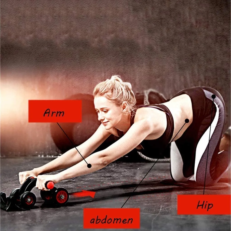 Rodillo Para Abdominales De 4 Ruedas 480707571