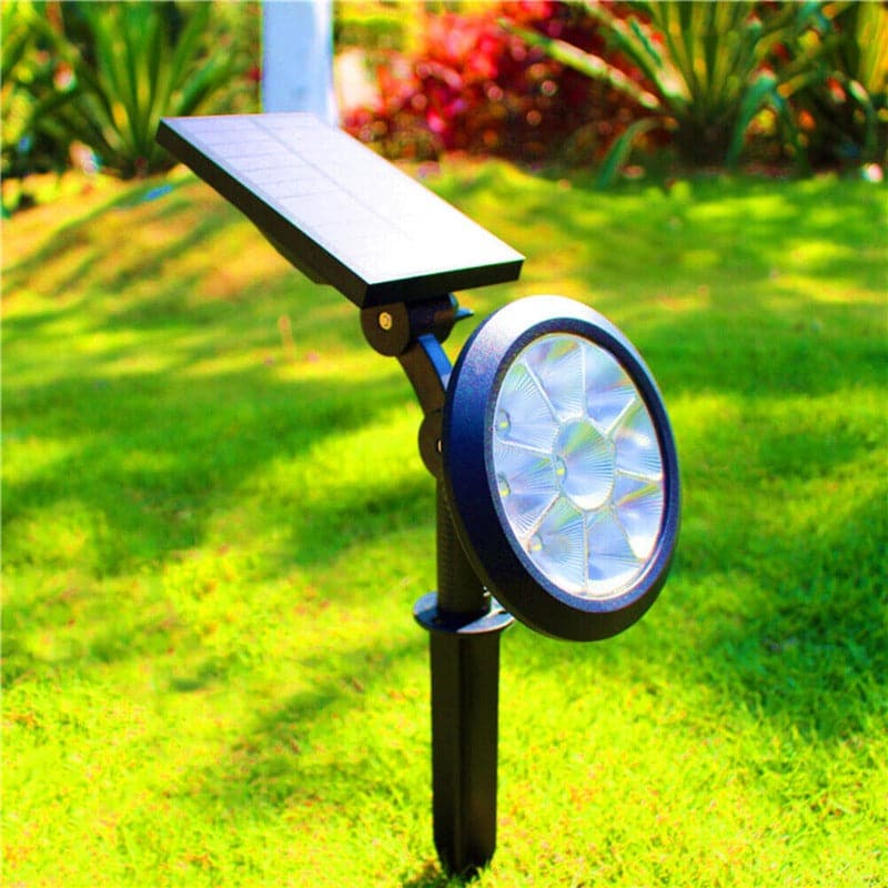 Foco LED Redondo de Jardin para Piso y Pared Luz multicolor