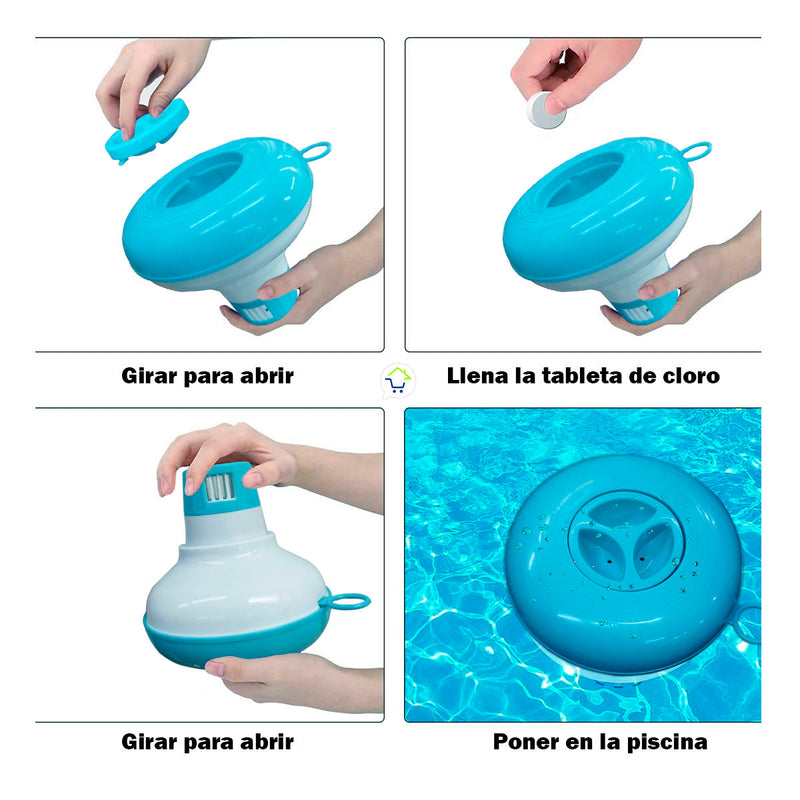 Dispensador De Cloro Piscina Flotante Portable 29040np