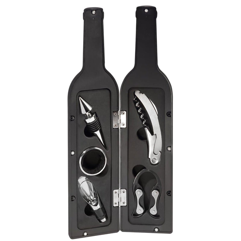 Set De Vino Sacacorchos Con Forma De Botella