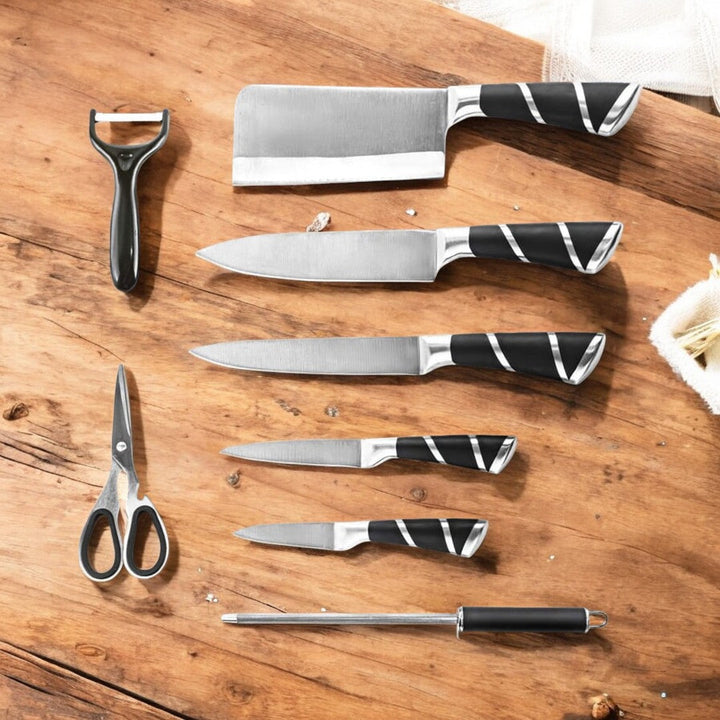 SET CUCHILLOS COCINA 9PZS
