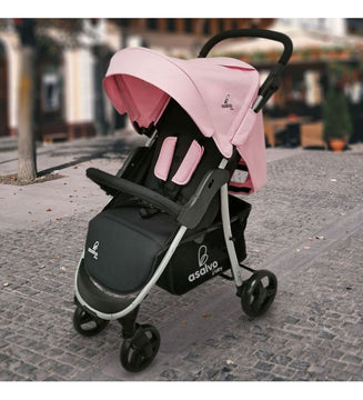 COCHE PASEADOR AMÉRICA 2 ROSADO- 20611 ASALVO