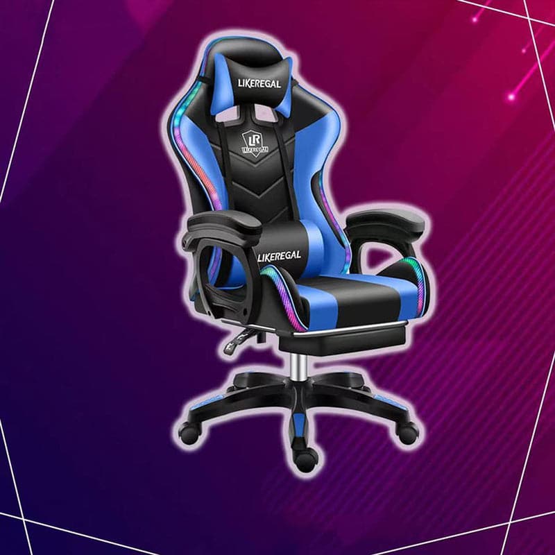 Silla Gamer Con Luces Led RGB Likeregal 01017