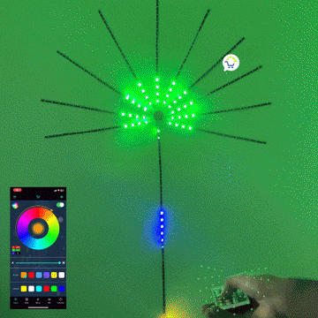 Cinta LED Fuegos Artificiales  App Bluetooth 180 LED RGB ECC180RGB