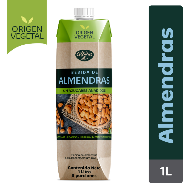 BEBIDA ALMENDRAS ALPINA 1000ML CAJA