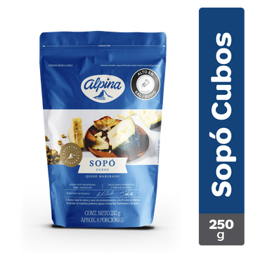 QUESO SOPO ALPINA 250G CUBOS