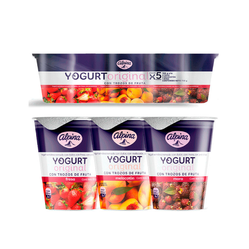 YOGURT ALPINA 5U 150g SURTIDO
