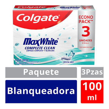 CREMA COLGATE 3U 100ML MAXWHITE COMPLETE ClEAN
