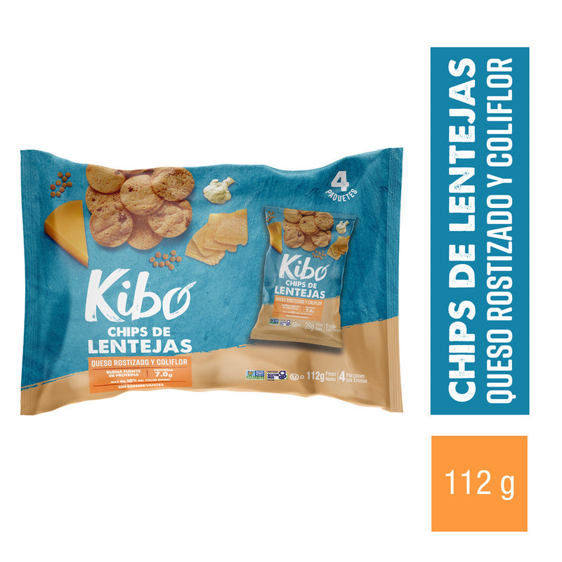 CHIPS LENTEJA KIBO 4U 112G QUESO