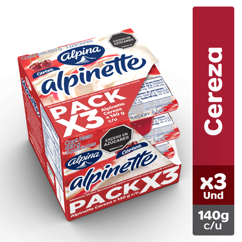 ALPINETTE ALPINA 3U 140G CEREZA