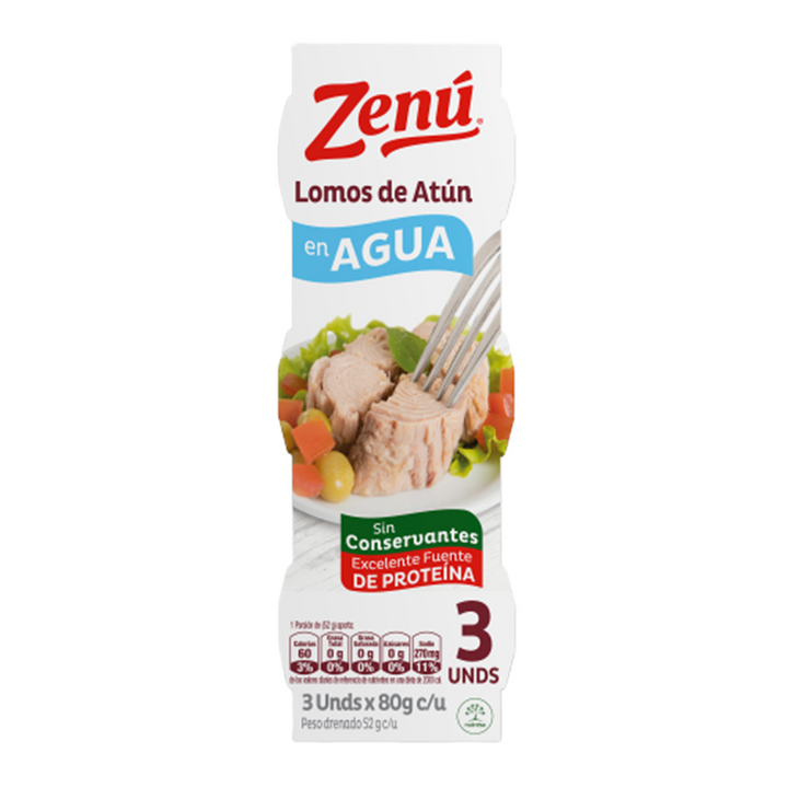 ATUN ZENU 80G 3U AGUA