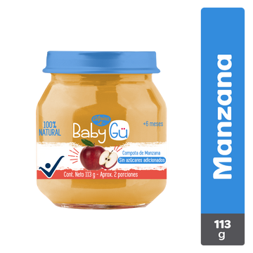 COMPOTA BABY GU 113G MANZANA