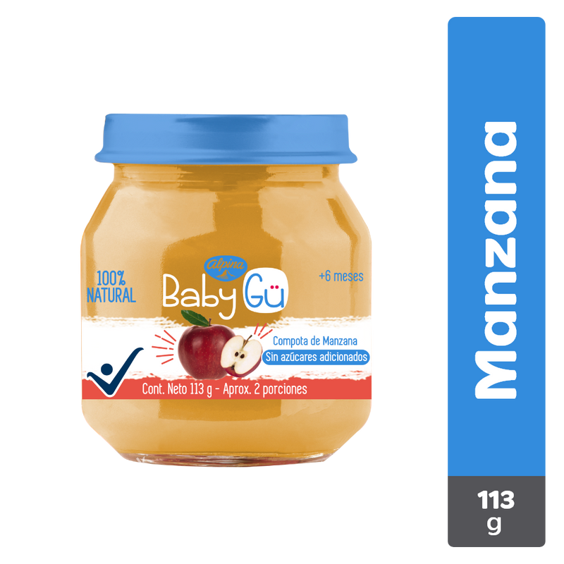 COMPOTA BABY GU 113G MANZANA