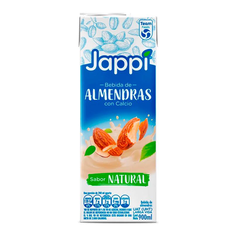 BEBIDA ALMENDRAS JAPPI 900ML SIN AZUCAR