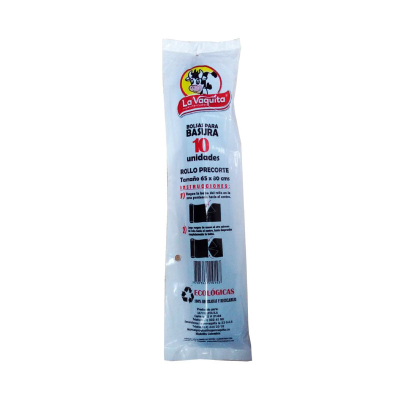 BOLSA BASURA 65X80 10U ROLLO/PRECORTE VA