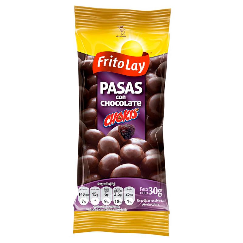 PASAS CHOCOLATE 30G FRITO LAY