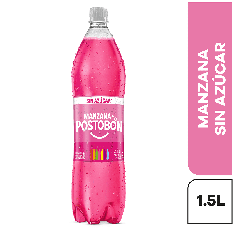 GASEOSA POSTOBON 1.5L MANZANA ZERO