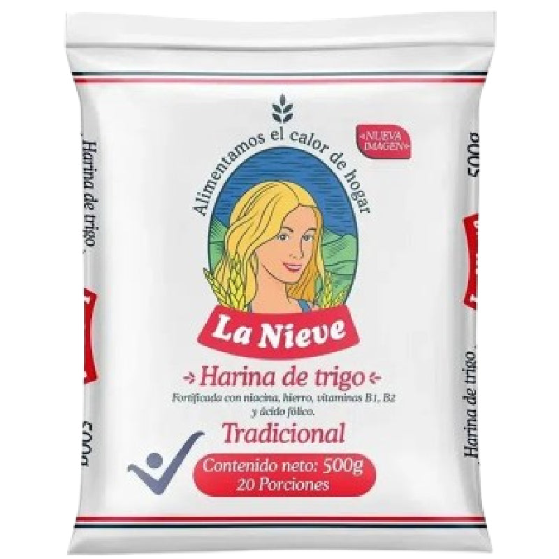 HARINA TRIGO LA NIEVE 500G FORTIFICADA