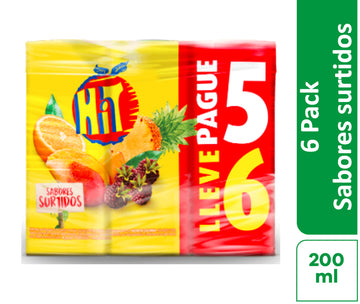 JUGO HIT 200ML PAGUE 5 LLEVE 6