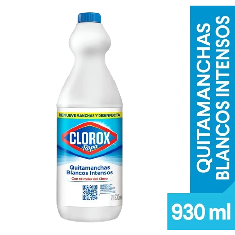 BLANQUEADOR CLOROX 930ML BLANCO INTENSO