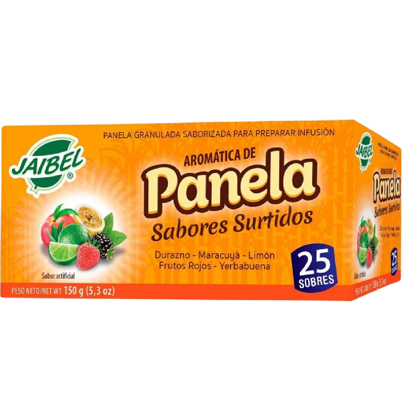 AROMATICA PANELA JAIBEL 25U 150G SURTIDA