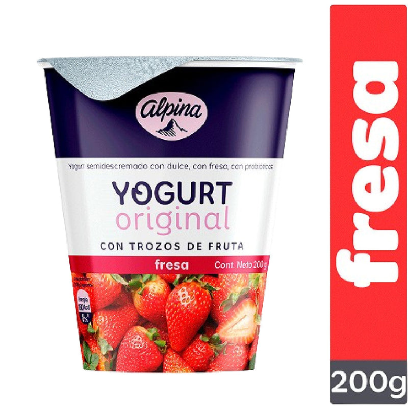 YOGURT ALPINA 200G FRESA