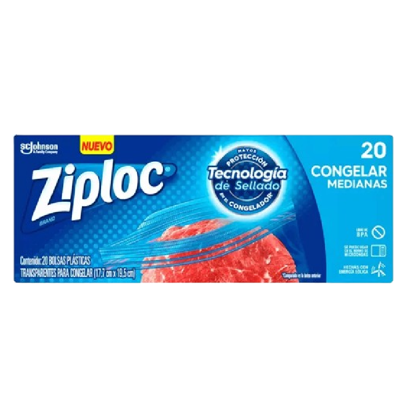 BOLSA ZIPLOC 20U CONGELAR 18X19.5