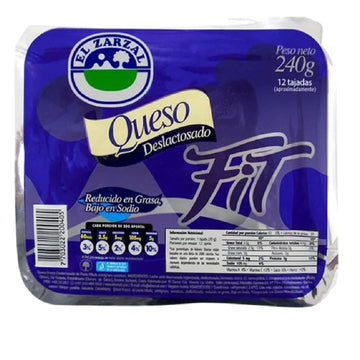 QUESO ZARZAL 7U 240G DESLAC FIT TAJADO