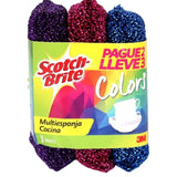 ESPONJA SCOTCHBRITE 3U OFERTA MULTIUSOS