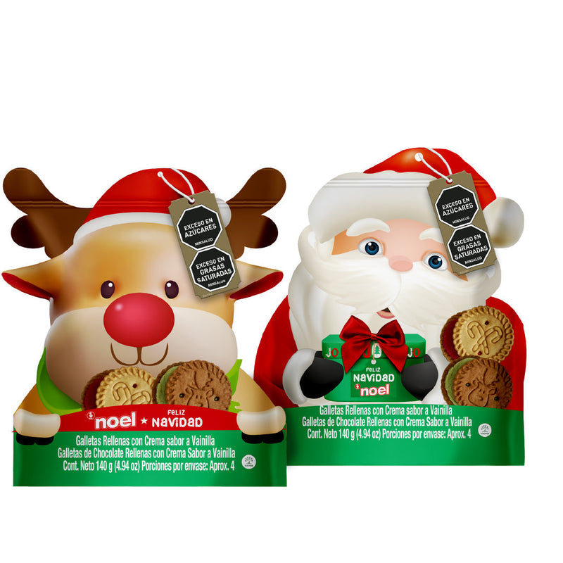 GALLETA NAVIDAD NOEL 140G FIGURAS