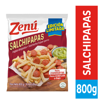 SALCHIPAPAS ZENU 800G