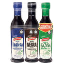 SALSA INGLESA+SALSA NEGRA 164G  GRATIS SALSA SOYA