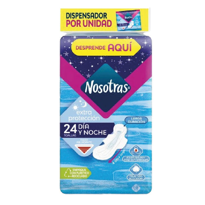 TOALLA NOSOTRAS 24U EXTRA PROTECCIÓN DIA/NOCHE
