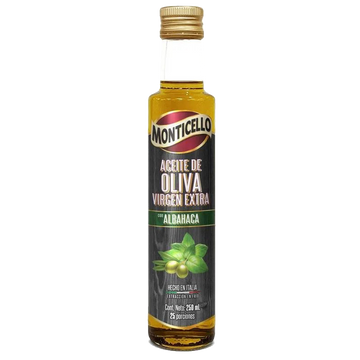 ACEITE OLIVA MONTICELLO 250ML ALBAHACA