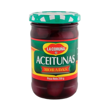 ACEITUNAS NEGRAS CORUNA 250G