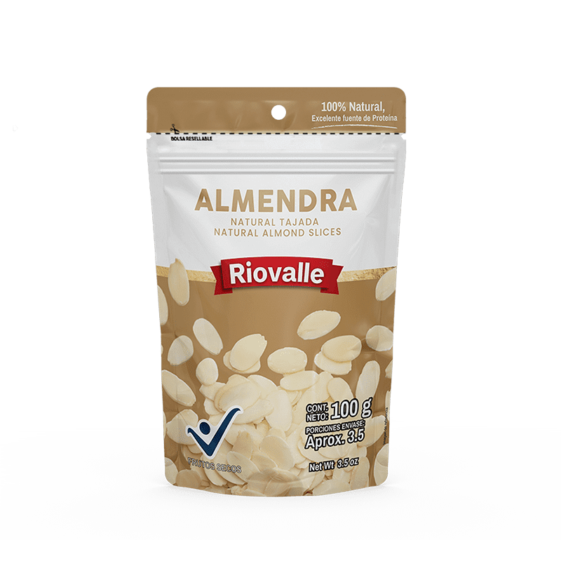 ALMENDRA TAJADA 100G RIOVALLE
