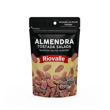 ALMENDRA TOSTADA SALADA 100G RIOVALLE
