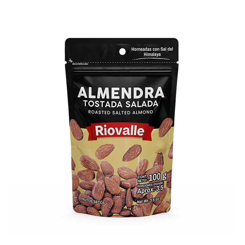 ALMENDRA TOSTADA SALADA 100G RIOVALLE
