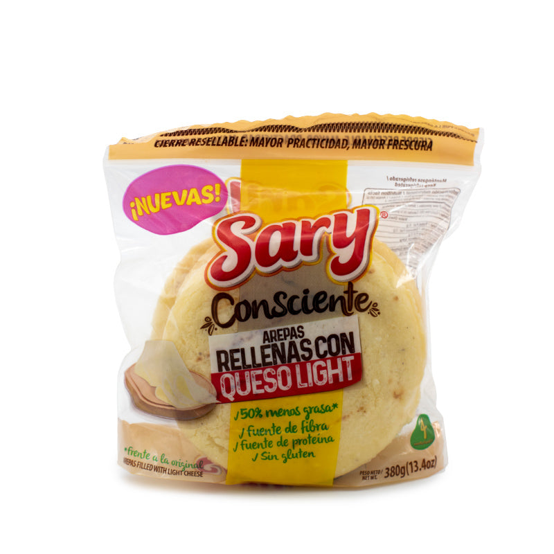 AREPA SARY RELLENA QUESO LIGHT 380G