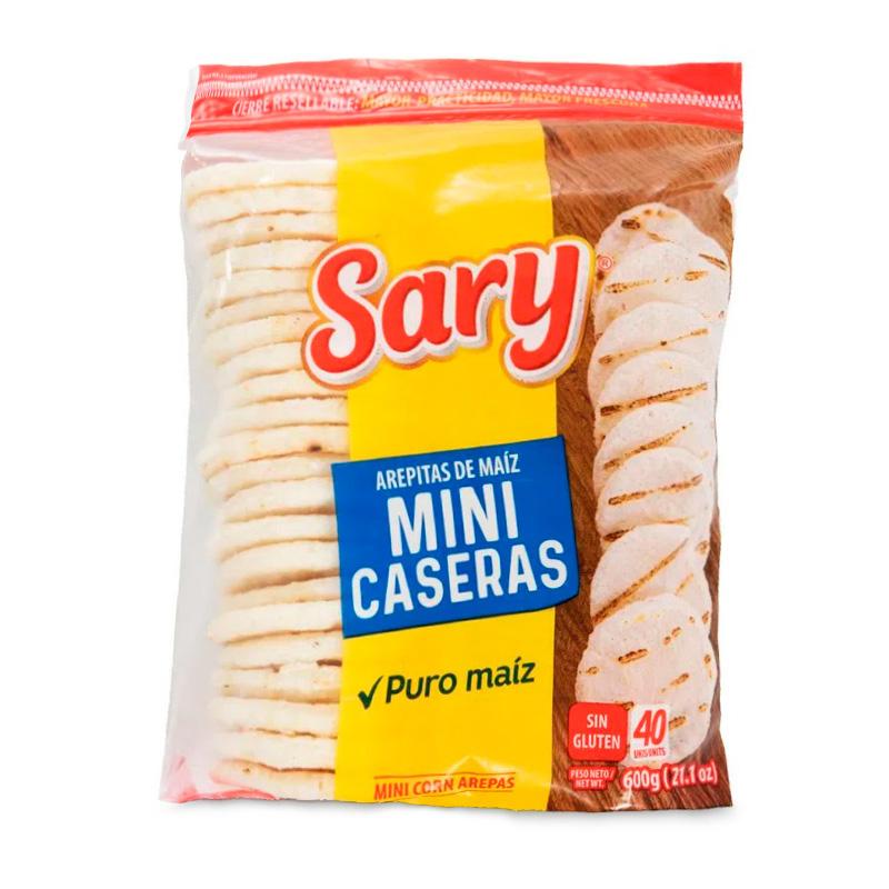 AREPITAS MAIZ SARY 40U 600G MINI CASERA