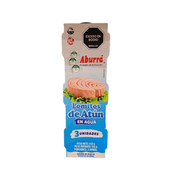 ATUN ABURRA TRIPACK 80G AGUA