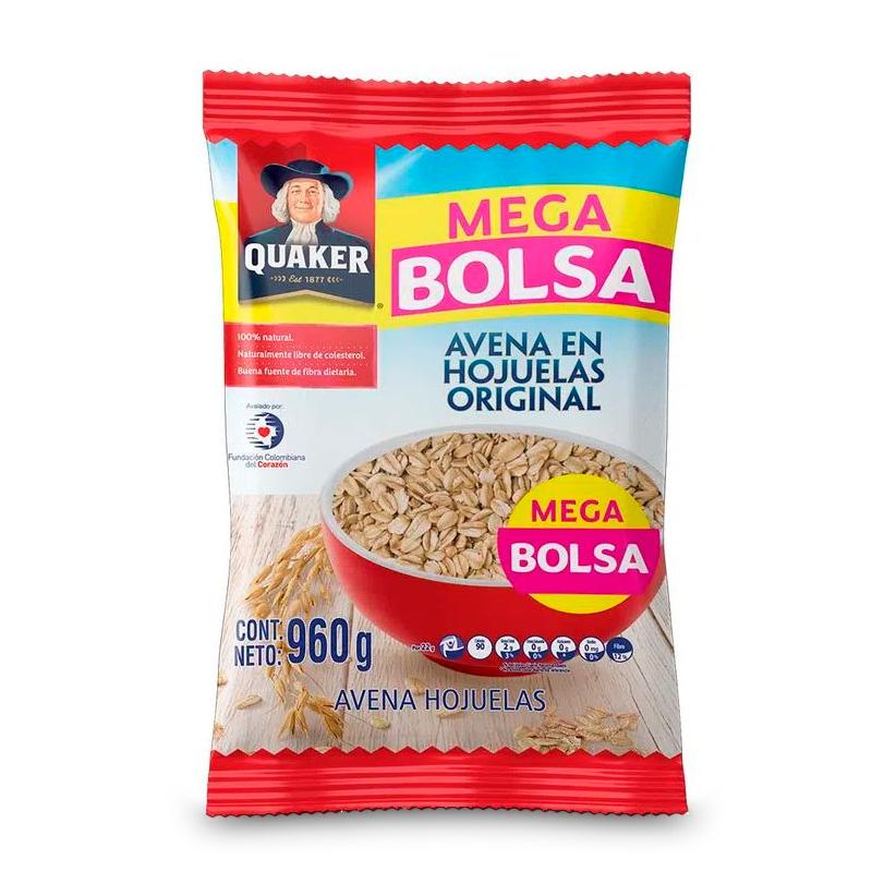 AVENA QUAKER PAG 800G LLEV 960G HOJUELA