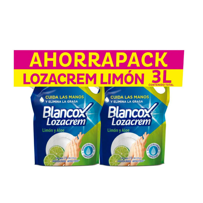 LAVALOZA CREM LIQUIDO 2U 1500ML LIMON