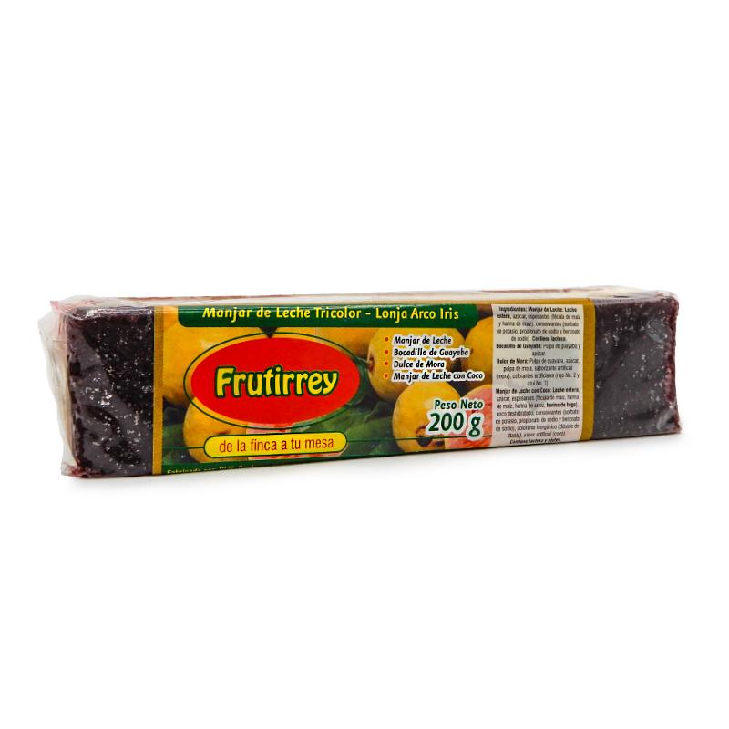 BOCADILLO LONJA ARCO IRIS 200G FRUTIRREY