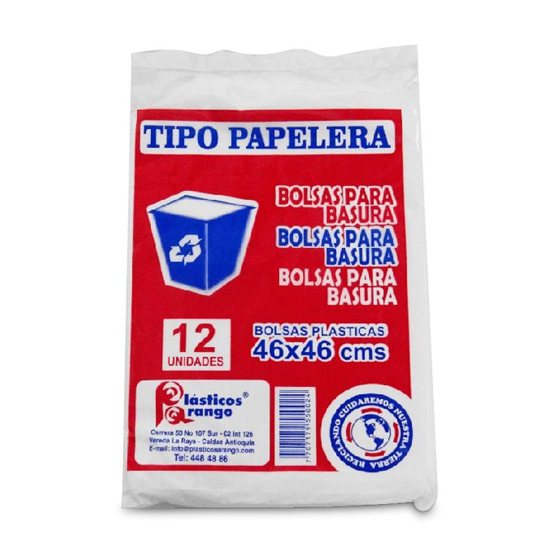 BOLSA BASURA 46X46 12U PAPELERA
