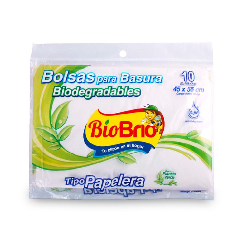 BOLSA BASURA BRIO 10U 45X55 PAPELERA