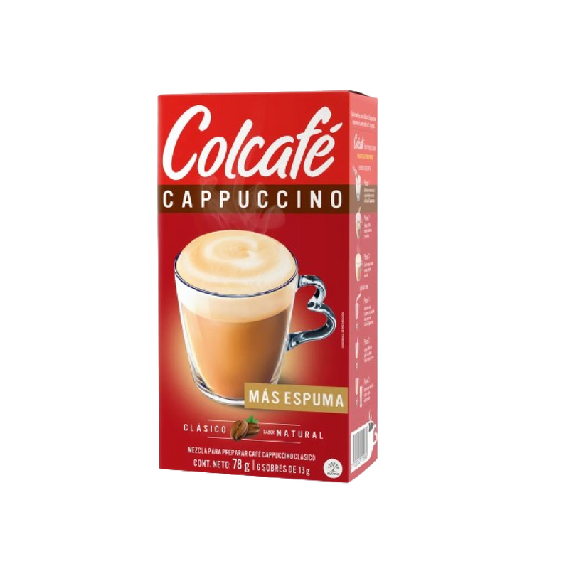 CAFÉ CAPPUCCINO COLCAFE 6U 13G CLASICO