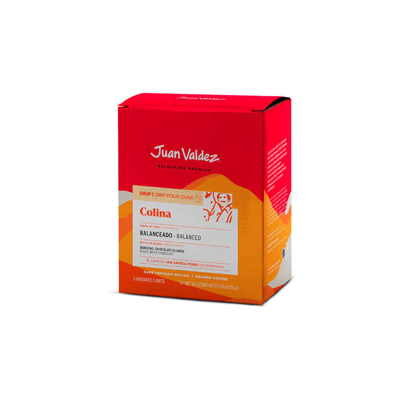 CAFE JUAN VALDEZ DRIP COLINA 5U 50G