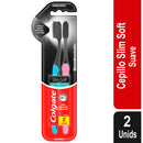 CEPILLO DE DIENTES SUAVE COLGATE SLIM SOFT BLACK X2UND
