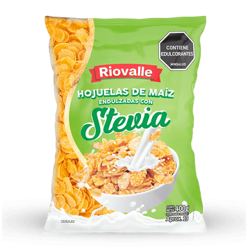CEREAL HOJUELA CON STEVIA 400G RIOVALLE